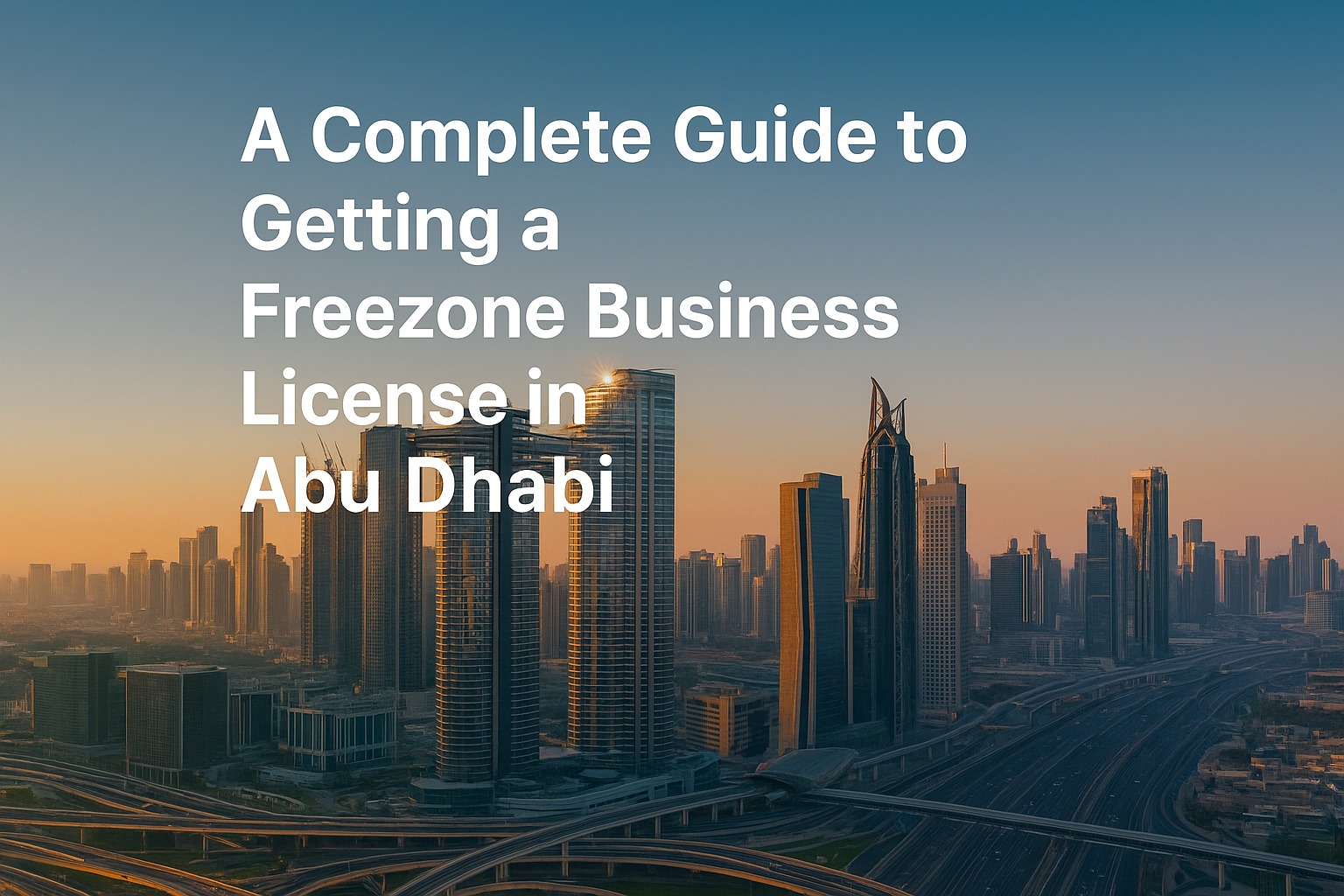 A Complete Guide to Getting a Freezone Business License in Abu Dhabi